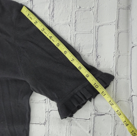 Tory Burch Black Tunic Silk/Cashmere Blend 3/4 sleeves Size M - Picture 4 of 9